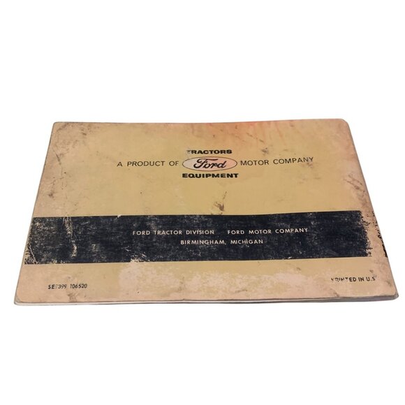 Ford Tractor Operators Manual For Models 3400 3500 4400 & 4500 - Picture 2 of 5